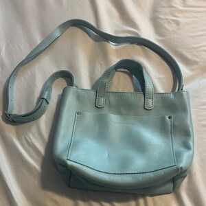 Portland Leather Mini Crossbody Leather Tote Bag zippered. CABO NEW